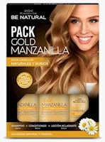 Be Natural Gold Manzanilla Shampoo + Conditioner + Loción Pack